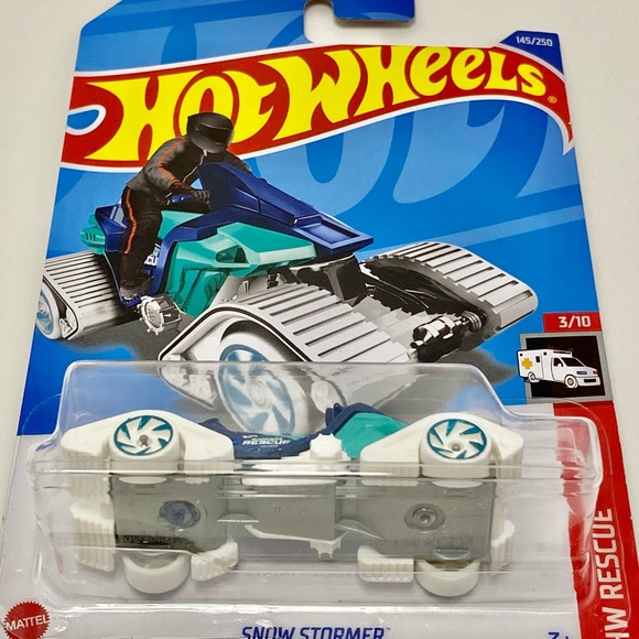 β
 π 4/$20 π NEW 2023 MATTEL HOT WHEELS 3/10 HW RESCUE SNOW STORMER  #145/250 - Picture 3 of 3